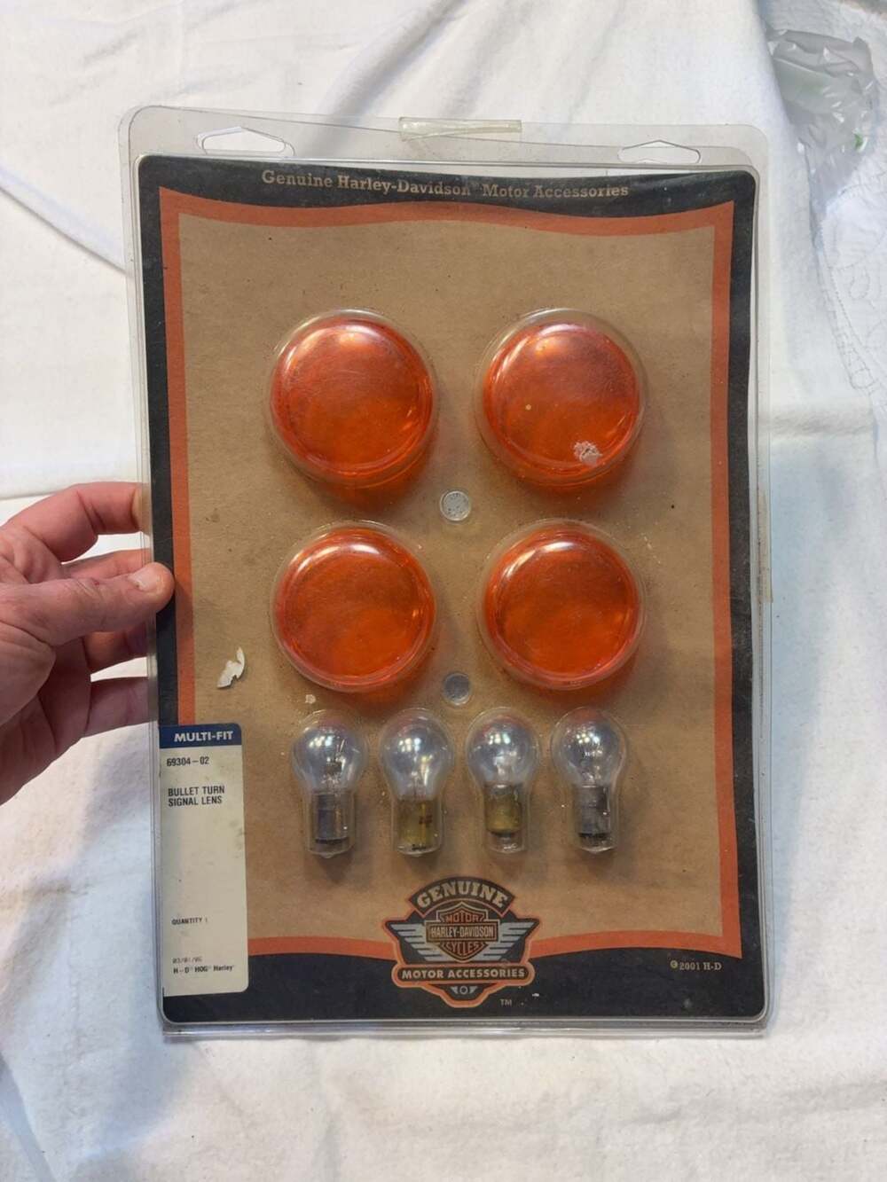 Genuine Harley-Davidson Bullet Turn Signal Lens Kit P/N 69304-02
